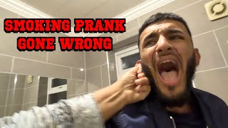 CRAZY SMOKING PRANK ON MY PAKISTANI MUM SHE CHASED ME  iKaiseR [upl. by Notnilk]