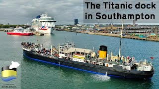 Ocean Terminal The Titanic Dock of Southampton  View From The Decks  Steamship Shieldhall [upl. by Yssor]