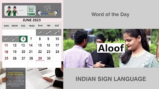 Aloof Adjective Word of the Day for June 6th [upl. by Idnew]