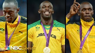 Usain Bolts TripleTriple The Ultimate Gold Medal Compilation  NBC Sports [upl. by Loginov10]