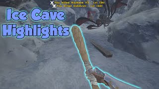 Server 10 Ice Cave Highlights  Official PvP  ARK Survival Evolved Gameplay [upl. by Philbo180]