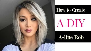 How to Create a DIY Aline Bob cut [upl. by Oilcareh473]