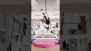 INTERMEDIATE AERIAL HOOP FLOW  Flexy straddle amp twist sequence 💕🤸‍♂️💕aerialhoop lyra aerial [upl. by Switzer]