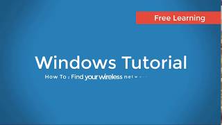 How To  Find your wireless network password on windows [upl. by Yxor629]