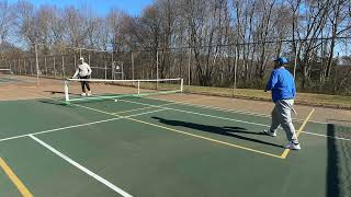 Pickleball Drilling  drives and drops from baseline [upl. by Devlin]