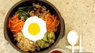 How to make Dolsot Bibimbap Authentic Bibimbap recipe Beef Bibimbob with vegetarian option [upl. by Aremat]