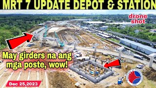 Girdersnagkabit na sa depot MRT 7 STATION amp DEPOT UPDATEBulacanDec25build3xbuild better more [upl. by Cori]