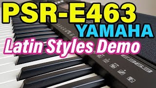 Yamaha PSRE463  Latin Styles Yamaha PSREW410 [upl. by Enived681]