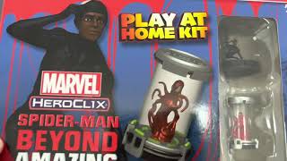 HeroClix  Unboxing  SpiderMan Beyond Amazing Dice amp Token Play at Home Kit and Miniatures Game [upl. by Oht]