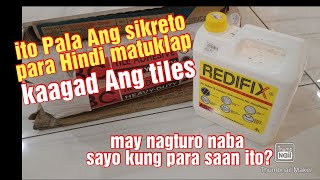 Sikreto Ng ibang tile setter bakit Hindi umaangat Ang mga tiles na kinakabit nila redifix abc [upl. by Ultan]