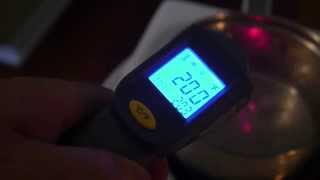 Harbor Frieght NonContact Infrared Thermometer Boil Test amp Review 2014 [upl. by Yruy636]