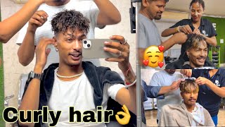 ￼ Aaj kara Bhai❤️ Maine curly hair ✅￼99905395159368483900📞blog bloggerbaba vlog vlog hair [upl. by Isherwood]