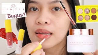 REVIEW SEMUA PRODUK UPMOST BEAUTE LIP SERUM EYEBROW CLEANSING BALM LOOSE POWDER EYESHADOW [upl. by Heuser]