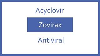 Acyclovir Pronunciation  Generic Name Brand Name Indication Top 200 Drugs PTCB PTCE NCLEX Test [upl. by Nera]