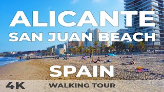 San Juan Beach Alicante Walking Tour  Costa Blanca Highlight [upl. by Eleazar]