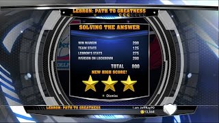 NBA2K14  Lebron Path To Greatness  Solving the Answer 3 Stars Ep 4 [upl. by Ainaznat54]