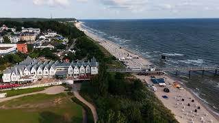 Ahlbeck  Kölpinsee  Koserow  Baltic Sea  Germany  cinematic drone footage  4K [upl. by Eisinger]