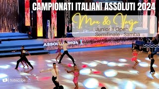 Campionati Italiani Assoluti FIDS 2024  Junior II Open  Semifinale  Samba [upl. by Dahaf]