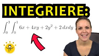 Mehrdimensionale INTEGRATION – Doppelintegral mit Grenzen bestimmtes Integral [upl. by Maybelle]