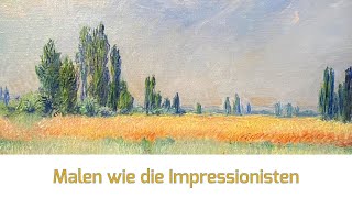 Malen wie die Impressionisten Mit Öl Aquarell und Pastellkreide [upl. by Adalheid405]