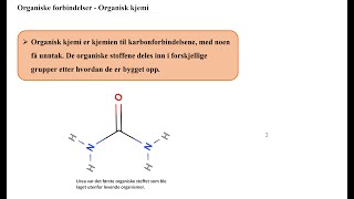 Organiske forbindelser  Organisk kjemi [upl. by Ahsiekahs287]