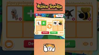 TRADING ALBINO GORILLA LATEST OFFERS in Adopt me shorts adoptme [upl. by Bellanca225]