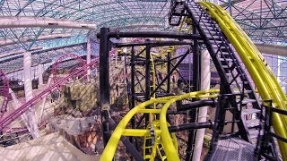 El Loco Roller Coaster POV AWESOME OffRide Shots Adventuredome Las Vegas [upl. by Aerbma]