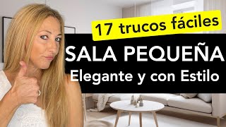 ✅ Mejores trucos para SALAS PEQUEÑAS  17 Tips para decorar una SALA pequeña [upl. by Crowell]