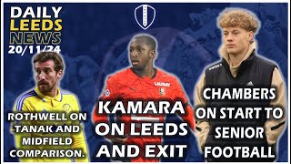 Rothwell  Tanaka Surprising Comparison Kamara on Leeds Exit Chambers on Start to Senior Football [upl. by Notnilc496]