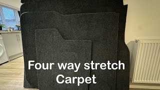 Lining your camper van with four way stretch carpet Step by step guide Part 12 [upl. by Nerad66]