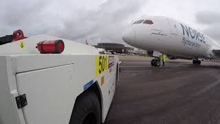 Ramp Agent POV 787 Load up and Pushback [upl. by Triley]