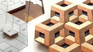 How to make optical illusion by scroll saw [upl. by Susannah756]