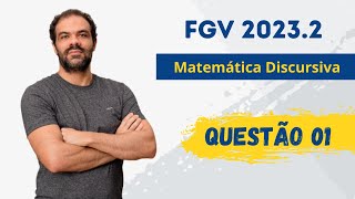 Questão 01 Discursiva  FGV 20232 [upl. by Daloris189]