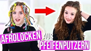 MEGA LOCKEN mit PFEIFENPUTZERN  Julia Beautx [upl. by Farrell780]