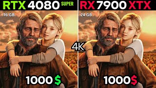 RTX 4080 super VS RX 7900 XTX  4K GAMING TEST [upl. by Revlis]