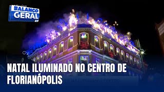 Natal Iluminado da Loja Tudo Dez enche o centro de Florianópolis de cor e luz [upl. by Akcire]