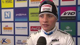 Mathieu Van der Poel quotEerste keer GP Sven Nys in Baal en meteen winst mooiquot [upl. by Ecneret490]