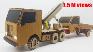 science project make remote controlled tow truck r  How to Make a Tow Truck from Cardboard [upl. by Inacana95]