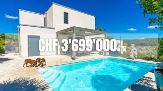 Luxuriöse Tour durch ein 9Zimmer Einfamilienhaus mit Einliegerwohnung amp Pool Nähe Zürich Schweiz [upl. by Surdna593]