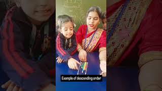 Maths Activityascending and descending orderschool activityyoutubeshorts [upl. by Naziaf459]