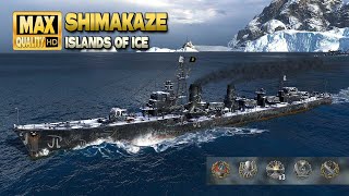 Destroyer Shimakaze Thriller in Ranked battle  World of Warships [upl. by Anileme]