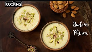 Badam Phirni  Holi Special  Dessert Firni recipe  Phirni recipe with rice flour HomeCookingShow [upl. by Aznola]