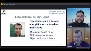 7 Tecnologias para transição energética sustentável na mobilidade  Josimar Rosa [upl. by Jansson]