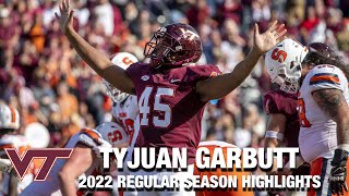 TyJuan Garbutt 2022 Regular Season Highlights  Virginia Tech DL [upl. by Hofmann]