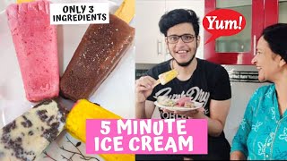 EASY TO MAKE HOMEMADE ICE CREAM RECIPE ONLY 3 INGREDIENTS  NO GAS RECIPE [upl. by Bajaj]