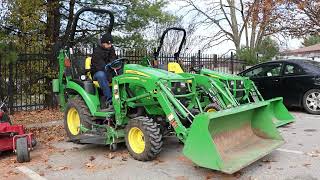 2018 John Deere tractor model 2025R TLB For Sale at Auction [upl. by Florencia916]