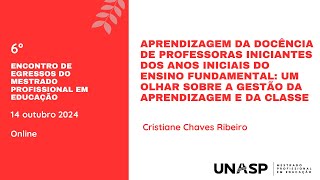 APRENDIZAGEM DA DOCÊNCIA DE PROFESSORAS INICIANTES DOS ANOS INICIAIS DO ENSINO FUNDAMENTAL [upl. by Hildie567]