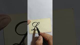 How to draw L l capital and small writing type ansari art [upl. by Bunnie]