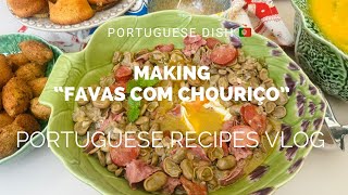 FAVAS COM CHOURIÇO portugueserecipes favabeanswithturkeychourico by gabrielalibanio [upl. by Ilatan]