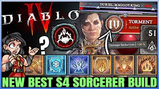 Diablo 4  New Best S4 Highest Damage Sorcerer Build  Easy Early Torment At 50  Full Guide amp More [upl. by Eeclehc709]